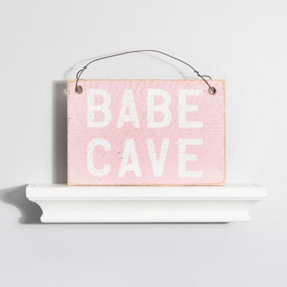 Pink Babe Cave Sign